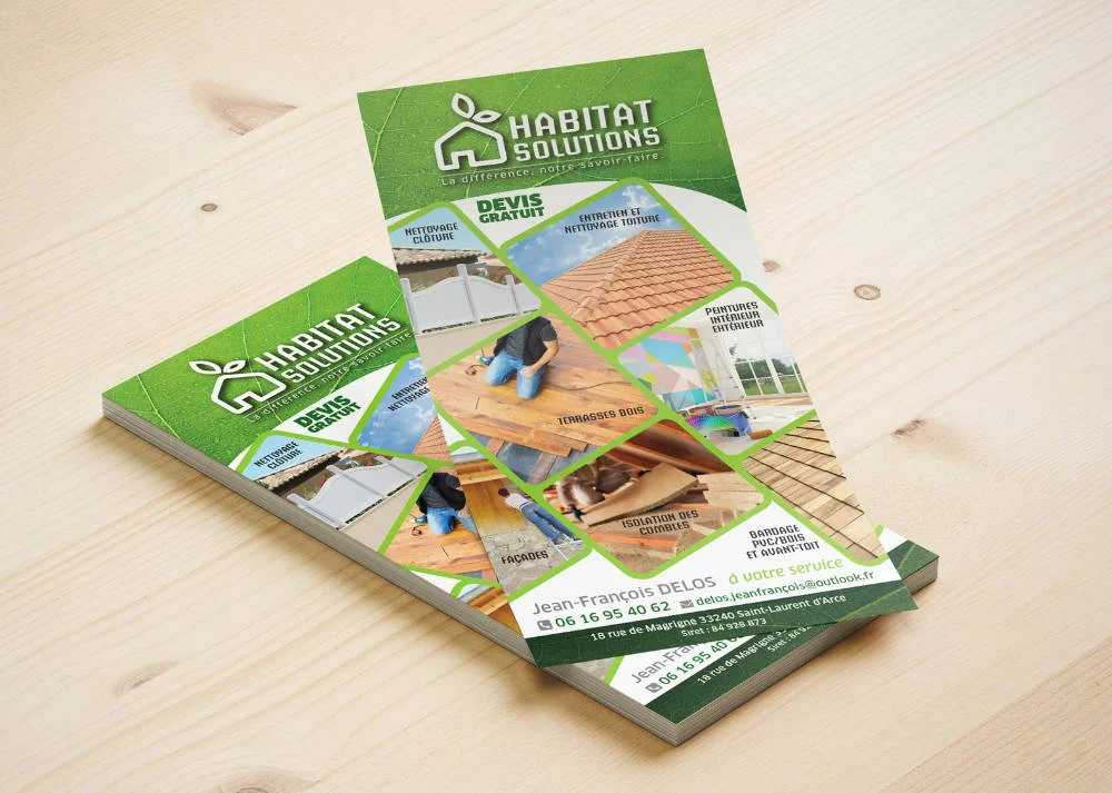 Brochure Habitat Solutions — exemple de mise en page