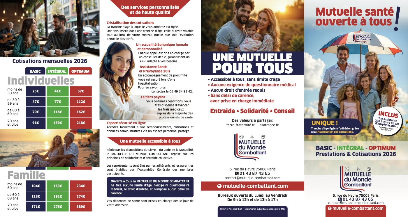 Dépliant 4 volets recto