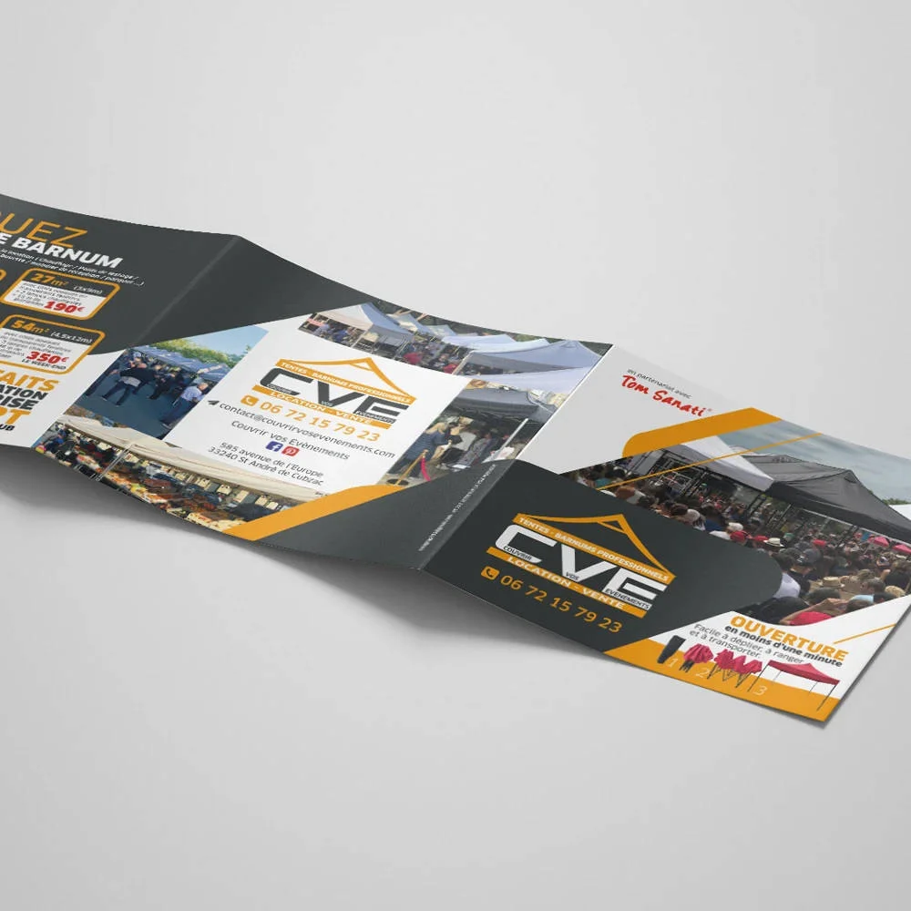 Dépliant trifold CVE